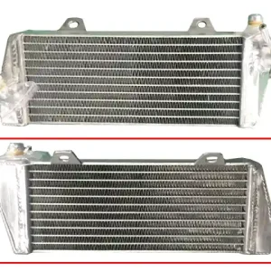 Trendový PSYCHIC chladič KTM SXF 450 17-18, XCF 505 17-18, HUSQVARNA FC/FE/FS 450 17, FE 501 17 zesílená se zvýšenou kapacitou pravá kus (s víčkem)