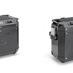 Jen Po Omezenou Doba KAPPA boční kufry 37L pravý i 48L levý MONOKEY CAM SIDE KVG48B KVG37B KVOYAGER hliníkové barva černá anodizovaný BLACK LINE