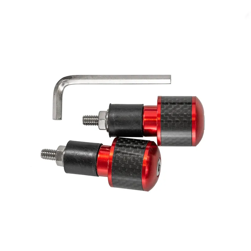 BIKETEC koncovky/závažíčka řidítek univerzální barva červená/KARBON Kup Teď