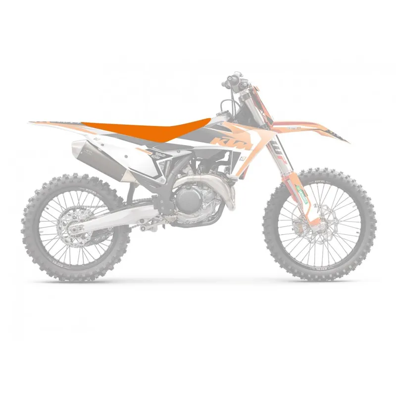 Profesionální BLACKBIRD potah sedla KTM SX 85 25 PIRAMID barva oranžová