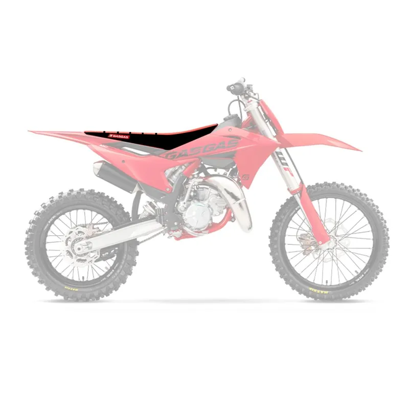 Autentický BLACKBIRD potah sedla GAS GAS MC 85 25 zebra barva černá červená