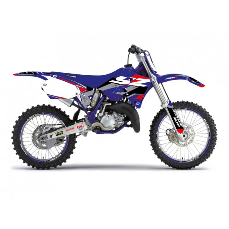 Omezená Nabídka BLACKBIRD sada samolepek (dýhy) YAMAHA YZ 125/250 96-01 DREAM 5 barva světle modrá černá