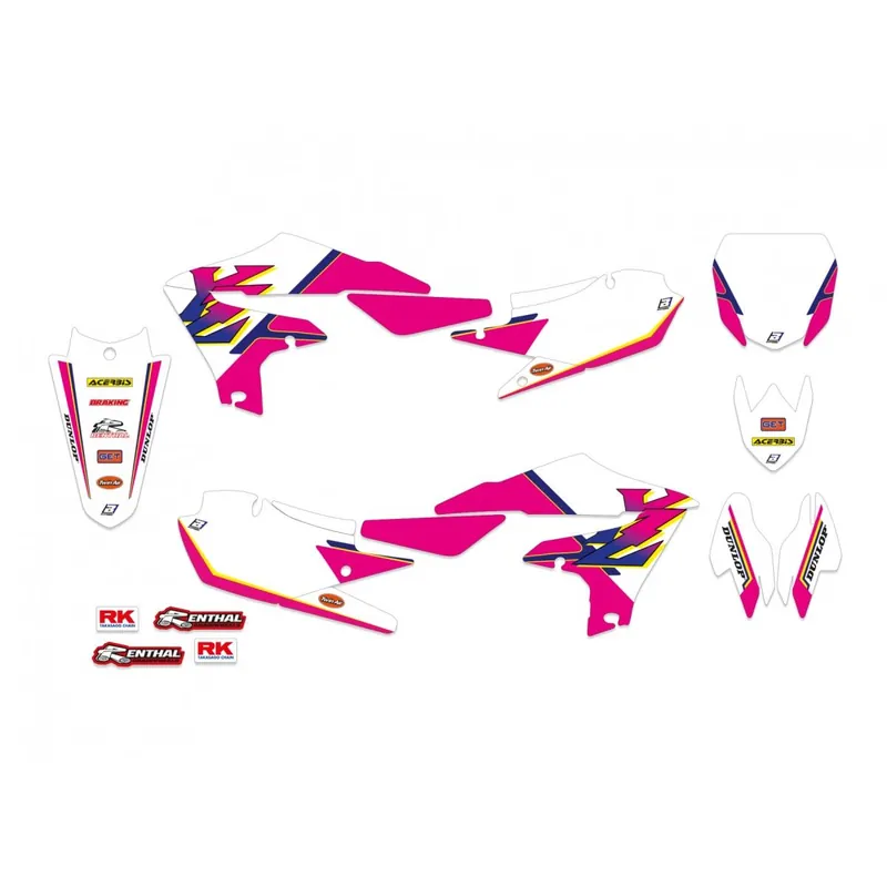 Oblíbený BLACKBIRD sada samolepek (dýhy) YAMAHA YZ 250F 19-23, YZ 450F 18-22 retro