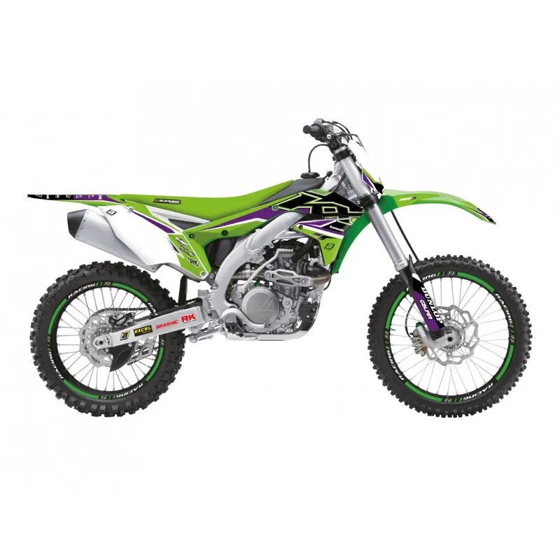 Levný BLACKBIRD sada samolepek (dýhy) KAWASAKI KX 450F 16-18 DREAM 5 barva zelená černá