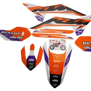Tovární Cena BLACKBIRD sada samolepek (dýhy) KTM SX 85 25 DREAM 5 barva oranžová bílá černá