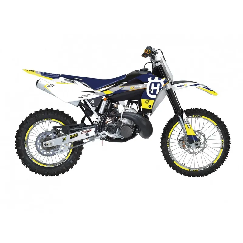 Záruka V Ceně BLACKBIRD sada samolepek (dýhy) HUSQVARNA CR 125 06-08, WR 250/300 06-13 DREAM 5 chrom EFX barva žlutá světle modrý bílá