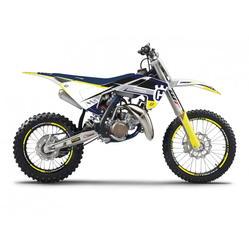 Super Cena BLACKBIRD sada samolepek (dýhy) HUSQVARNA TC 85 25 DREAM 5 barva světle modrá žlutá
