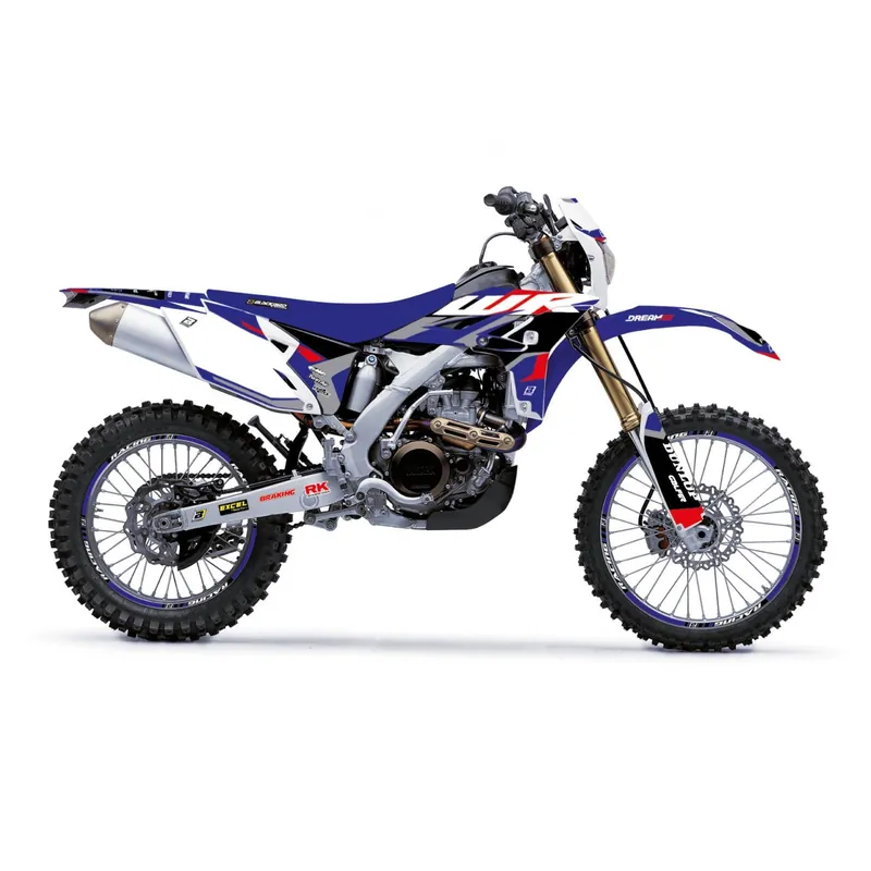Finální Výprodej BLACKBIRD sada samolepek (dýhy) YAMAHA WR 450F 12-15 DREAM 5 barva světle modrá černá