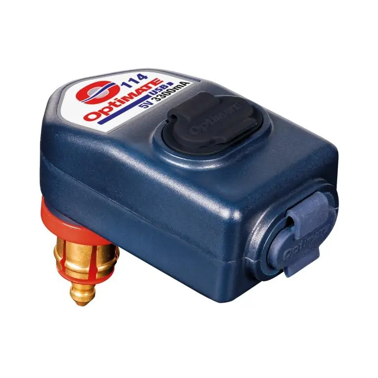 Cenový Hit OPTImate USB nabíječka se zástrčkou do zásuvky DIN DO CAN-BUS BMW, TRIUMPH, DUCATI MULTIstrada i s GNIAZDKAMI USB-A a USB-C (3300MA) (výklopná) (EL) - nahrazuje O105 V2