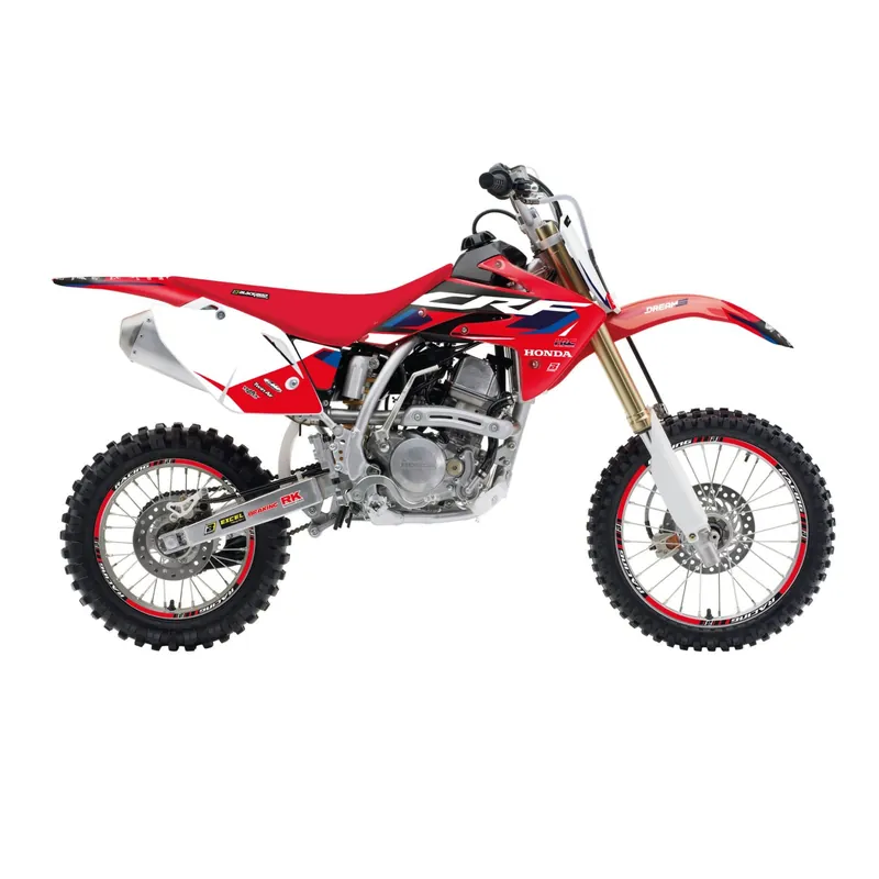 Ruční Výroba BLACKBIRD sada samolepek (dýhy) HONDA CRF 150 07-24 DREAM 5 barva červená