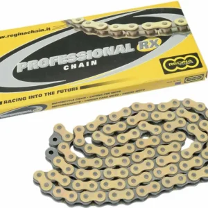 REGINA hnací řetěz 428RX3 (132 článků) MOTOCROSS do 150 ccm zlatá spona (126RX3/004) (bez O-kroužků) Záruka V Ceně