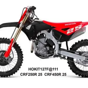 Nejlepší Volba UFO 2025/11 kompletní sada plastů (FULL KIT) s kryty tlumičů HONDA CRF 250 R / 450 R 25-26 barva červená / černá
