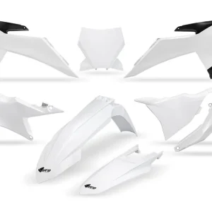 Bezpečná Platba UFO kompletní sada plastů KTM SX 125 / 150 / 250 / 300 25-26, SXF (SX-F) 250 / 350 / 450 25-26 barva bílá