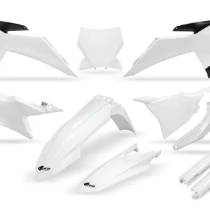 UFO kompletní sada plastů (FULL KIT) s kryty tlumičů KTM SX 125 / 150 / 250 / 300 25-26, SXF (SX-F) 250 / 350 / 450 25-26 barva bílá Nejlepší Cena