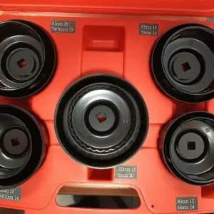 M.C. sada klíčů na filtry olejů (10 SZT) 93mm/36, 74/76mm/15, 65/67mm/14, 100mm/15, 76mm/30, 93mm/15, 76mm/14, 80mm/15, 68mm/14, 86mm/16 Akce