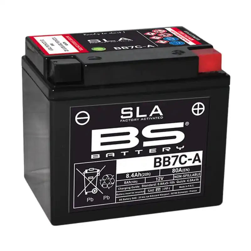 BS akumulátor BB7C-A (FA) (YB7C-A) 12V 8AH 129X89X114 bezúdržbový - (80A) (5) Finální Výprodej