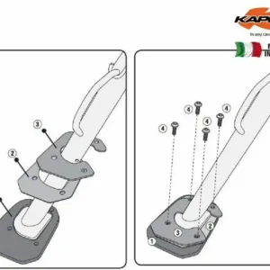 KAPPA prodloužení bočního stojanu BMW F 650 GS / F 800 GS (08-17), F 800 GS ADVENTURE (13-18) Finální Výprodej