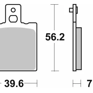 SBS brzdové destičky KH047 / KH47 OFF-ROAD sintrované barva zlatá Nejprodávanější