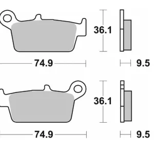 SBS brzdové destičky KH131 OFF-ROAD karbonové Objednat Nyní