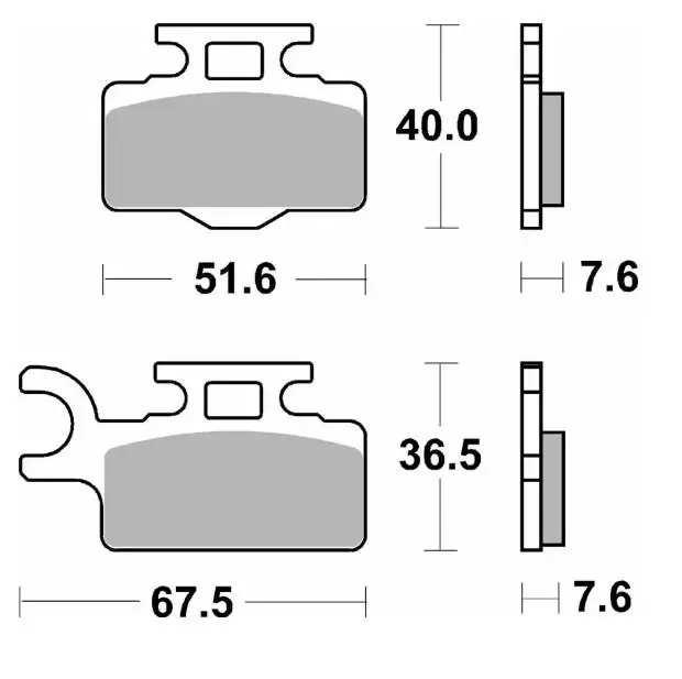 SBS brzdové destičky KH302 OFF-ROAD sintrované barva zlatá Cenová Bomba