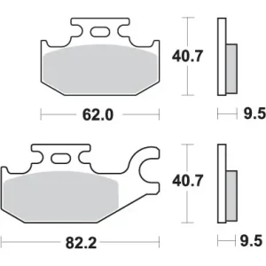 SBS brzdové destičky KH307 OFF-ROAD sintrované barva zlatá Garance Vrácení Peněz