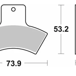 Limitovaná Edice SBS brzdové destičky KH270 OFF-ROAD sintrované barva zlatá POLARIS, QUADZILLA