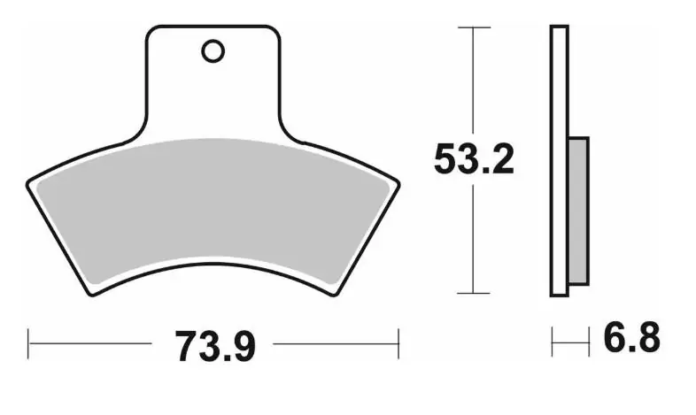 Limitovaná Edice SBS brzdové destičky KH270 OFF-ROAD sintrované barva zlatá POLARIS, QUADZILLA