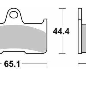 Bezpečná Platba SBS brzdové destičky KH344 OFF-ROAD sintrované barva zlatá YAMAHA YFM 660 02-08 CF-MOTO, GOES zadní