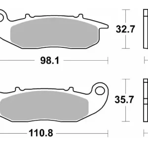 Must-Have SBS brzdové destičky KH465 STREET PERFORMANCE (EXCEL) sintrované barva zlatá AJP PR3/PR4/PR5 13-,DERBI TERRA/CITY CROSS 125 08-16, HONDA CRF 250L/M/R 13-, PIAGGIO LIBERTY/MEDLEY 125/150 16-, RIJEJU 125 MARATHON PRO 11-, GAS GAS EC 250/300 12-16