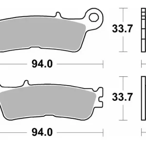 SBS brzdové destičky KH755 OFF-ROAD závodní sintrované barva zlatá FANTIC XX 125, XEF/XXF 250/450, XEX 250 22-, YAMAHA YZ 250 22-, WR/YZ 250F/450F 21-, YZ 450FX 21- Tovární Cena