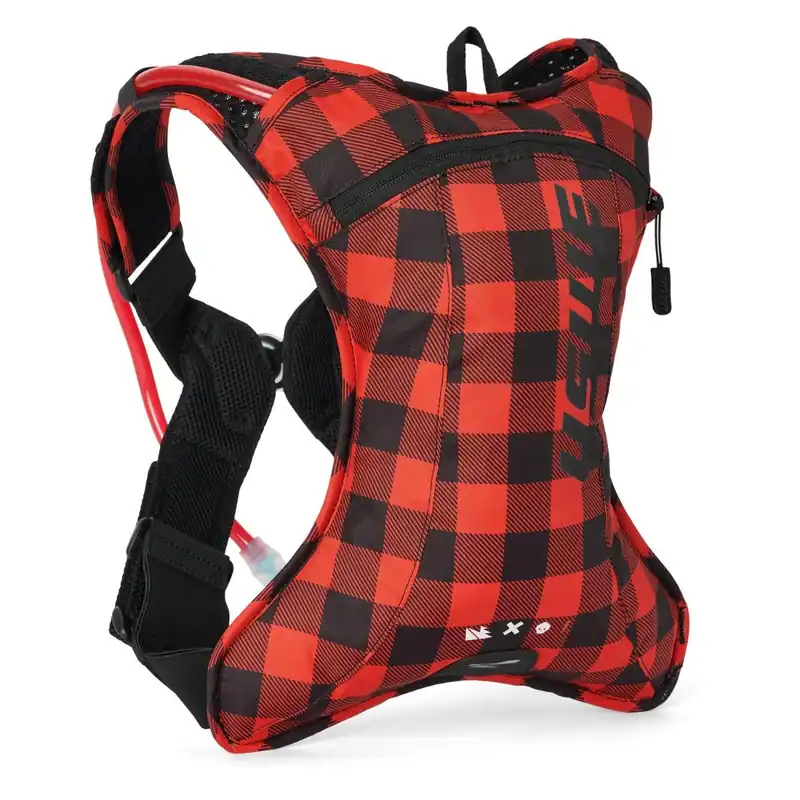 Nejlepší Volba USWE CAMEL BAG OUTLANDER XC 2 FLANNEL barva černo-červená MOTO/jízdní kolo objem 1,5L tekutina (2L batoh)