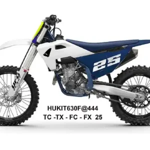 UFO 2025/11 kompletní sada plastů (FULL KIT) s kryty tlumičů HUSQVARNA TC 125 / 150 / 250 / 300 25-26, TX 300 25-26, FC 250 / 350 / 450 25-26, FX 350 / 450 25-26 barva bílá / tmavě modrá Pouze Dnes