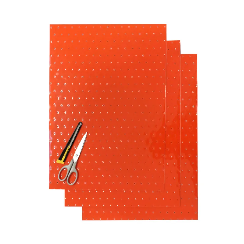 BLACKBIRD sada samolepek (dýhy) (fólie crystal 0,4 mm) (perforované) 3 X list 47X33cm, barva oranžová Nejlepší Volba