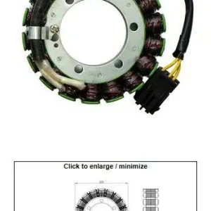 Sezónní Sleva DZE stator (vinutí) alternátoru BMW F 650GS 08-12; F 700GS 12-17; F 800R 10-18; F 800ST 07-12; F 800GT 13-18; F 800GS ADVENTURE 13-17