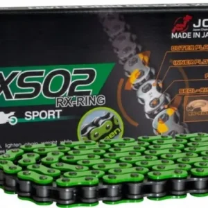 Bezpečná Platba RK hnací řetěz (MOTOCROSS) 520MXZ5-120 spona (CL) v sadě barva zelená (objem: do 500 ccm) (37,8 KN)