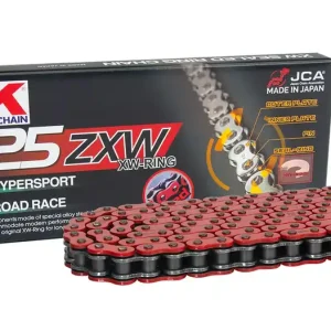 RK hnací řetěz (MOTOCROSS) 520MXZ5-120 spona (CL) v sadě barva červená (objem: do 500 ccm) (37,8 KN) Celosvětová Doprava