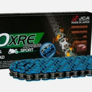 Poslední Šance RK hnací řetěz BB520XRE-120(XW-RING) nýtovací spojka (CLF) v sadě barva světle modrá (objem: do 800 ccm) (36,5 KN)