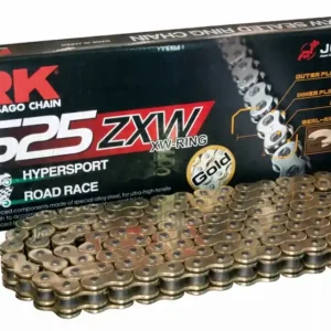 Expresní Doručení RK hnací řetěz 525ZXW-110 (XW-RING) nýtovací spojka (CLF) v sadě barva zlatá (objem: do 1300 ccm) (46,4 KN)