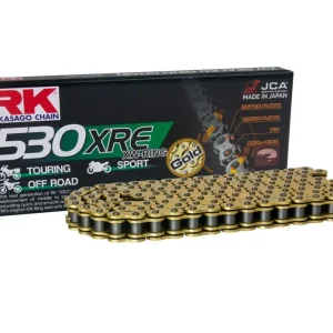 RK hnací řetěz GB530XRE-108 (XW-RING) nýtovací spojka (CLF) v sadě barva zlatá (objem: do 1400 ccm) (44 KN) Ověřený