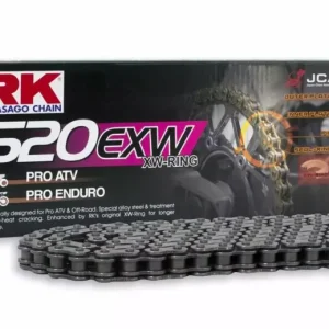 RK hnací řetěz 520EXW-128 (XW-RING) nýtovací spojka (CLF) v sadě barva STANDARD (objem: do 750 ccm) (34,3 KN) Odeslání Ihned