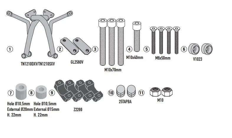 KAPPA padací rám HONDA CL 500 23-25 barva černá Hit Sezóny