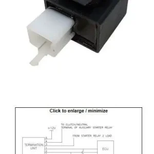 DZE startovací relé startéru KTM 125 DUKE 17-20; 200 DUKE 21; 390 DUKE 17-21; RC 125 17-20; RC 390 16-21; HUSQVARNA 401 SVARTPILEN 18-19; 401 VITPILEN 18-19 (93539010000) (150A) Akční Cena