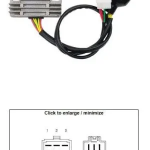 Pouze Dnes DZE regulátor napětí HONDA VTX 1800 03-08 (31600-MCH-000) (12A)