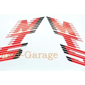 Horká Nabídka Nálepka na nádrž 2dílná v barvách černá červená bílá pro Honda MT 5 Mokick