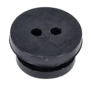 Gumová průchodka se 2 otvory 9 mm černá pro Sachs 50, 504, 505, Hercules, Miele, DKW, Rixe, KTM moped, moped Nejlepší Volba