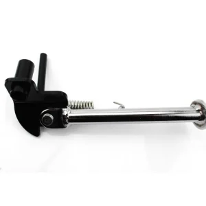 Pouze Dnes Boční stojan kovový, chrom, černý pro Vespa, Piaggio, Ciao