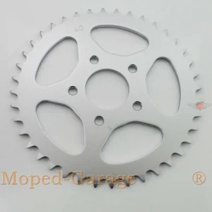 Hliníková rozeta 40 zubů pro Zündapp, ZB 22, ZD 10, 30, ZR 20, ZA 25, Nová Kolekce