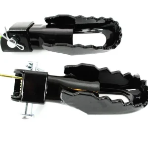 Doprava Zdarma Sada stupaček, černá, s pojistným šroubem, pružinou a zajišťovacím kolíkem pro Yamaha DT 50, 80, MX