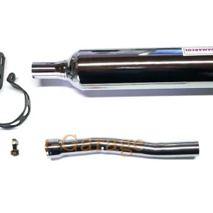 Chromovaný výfuk s objímkou a spojovací trubkou pro Yamaha DT 50 MX Garance Vrácení Peněz