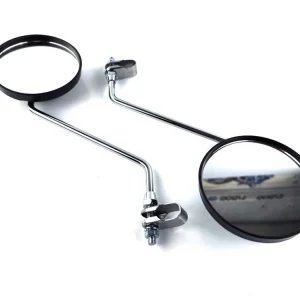 Prémiový Zrcátko kulaté 110 mm s objímkou 22 mm pro Zündapp, Hercules, Puch, KTM, DKW, Simson, Rixe, Kreidler